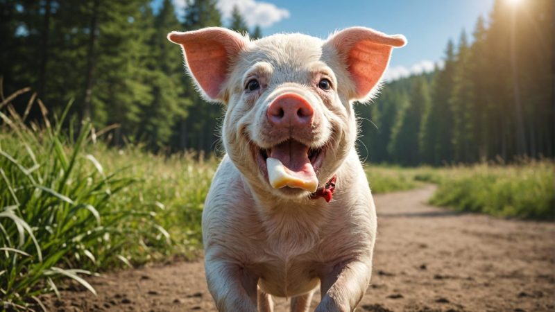 Queue de cochon : un chewing-gum naturel pour chien