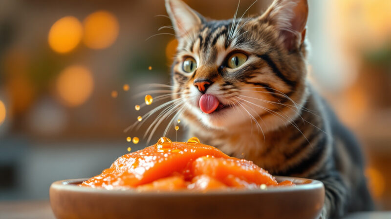 Comment le saumon dans les toppers aide à renforcer le système immunitaire des chats